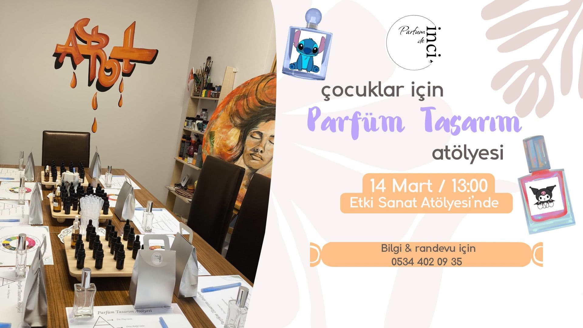 Çocuklar için Parfüm Tasarım Atölyesi